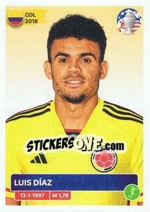 Cromo Luis Díaz - CONMEBOL Copa América 2024. US Edition n. COL22 - Panini