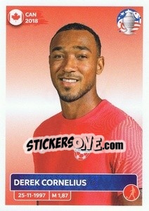 Figurina Derek Cornelius - CONMEBOL Copa América 2024. US Edition n. CAN10 - Panini