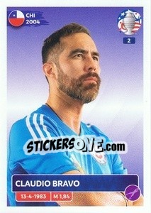 Figurina Claudio Bravo - CONMEBOL Copa América 2024. US Edition n. CHI4 - Panini