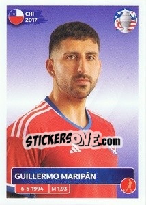 Figurina Guillermo Maripán - CONMEBOL Copa América 2024. US Edition n. CHI7 - Panini