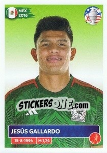 Figurina Jesús Gallardo - CONMEBOL Copa América 2024. US Edition n. MEX5 - Panini