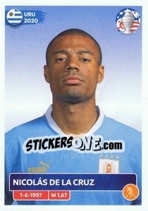 Figurina Nicolás De La Cruz - CONMEBOL Copa América 2024. US Edition n. URU15 - Panini