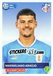 Figurina Maximiliano Araújo - CONMEBOL Copa América 2024. US Edition n. URU19 - Panini
