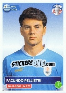 Figurina Facundo Pellistri - CONMEBOL Copa América 2024. US Edition n. URU20 - Panini