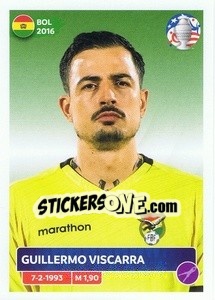 Cromo Guillermo Viscarra - CONMEBOL Copa América 2024. US Edition n. BOL4 - Panini