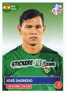 Cromo José Sagredo - CONMEBOL Copa América 2024. US Edition n. BOL5 - Panini