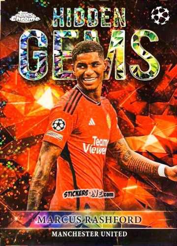 Sticker Marcus Rashford - UEFA Club Competitions 2023-2024
 n. HG-22 - Topps