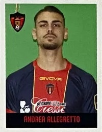 Cromo Andrea Allegretto - Calciatori Serie C - Girone C 2021-2022
 n. 311 - Panini