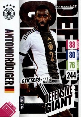 Cromo Antonio Rüdiger - England 2024 Tournament Edition. Adrenalyn XL
 n. 221 - Panini