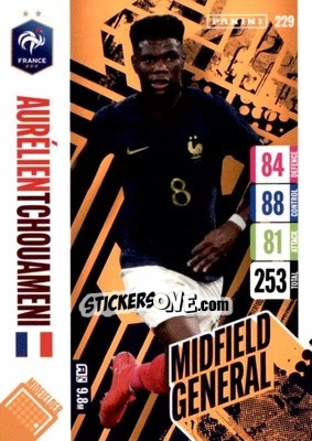 Cromo Aurelien Tchouameni - England 2024 Tournament Edition. Adrenalyn XL
 n. 229 - Panini