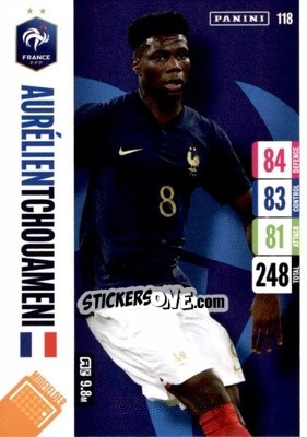 Cromo Aurelien Tchouameni - England 2024 Tournament Edition. Adrenalyn XL
 n. 118 - Panini