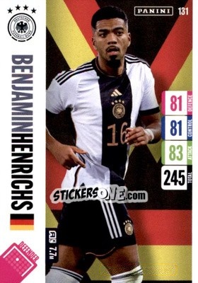 Figurina Benjamin Henrichs - England 2024 Tournament Edition. Adrenalyn XL
 n. 131 - Panini