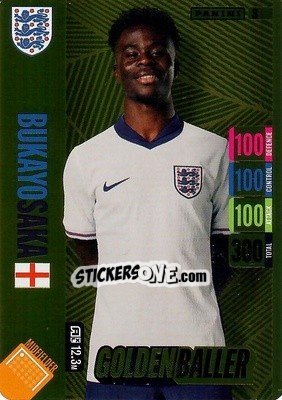 Figurina Bukayo Saka - England 2024 Tournament Edition. Adrenalyn XL
 n. 3 - Panini