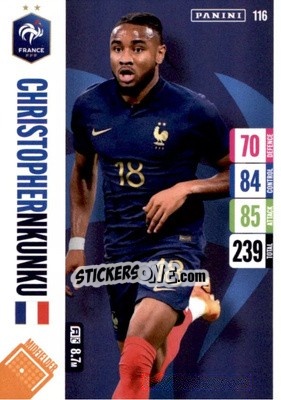 Figurina Christopher Nkunku - England 2024 Tournament Edition. Adrenalyn XL
 n. 116 - Panini