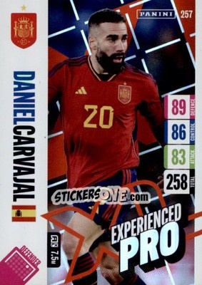 Sticker Dani Carvajal - England 2024 Tournament Edition. Adrenalyn XL
 n. 257 - Panini