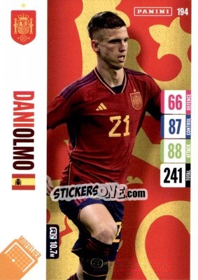 Cromo Dani Olmo - England 2024 Tournament Edition. Adrenalyn XL
 n. 194 - Panini