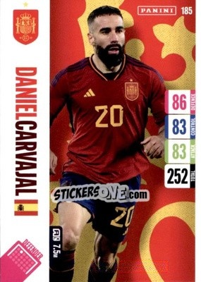 Sticker Daniel Carvajal - England 2024 Tournament Edition. Adrenalyn XL
 n. 185 - Panini