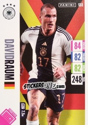 Sticker David Raum - England 2024 Tournament Edition. Adrenalyn XL
 n. 133 - Panini