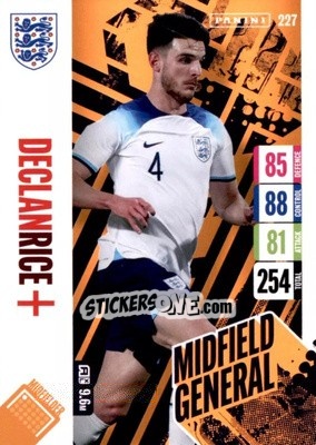 Cromo Declan Rice - England 2024 Tournament Edition. Adrenalyn XL
 n. 227 - Panini