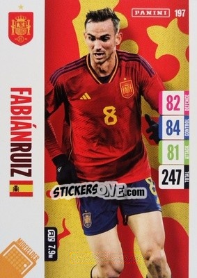 Figurina Fabian Ruiz - England 2024 Tournament Edition. Adrenalyn XL
 n. 197 - Panini