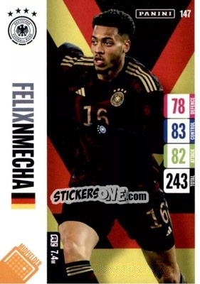 Figurina Felix Nmecha - England 2024 Tournament Edition. Adrenalyn XL
 n. 147 - Panini