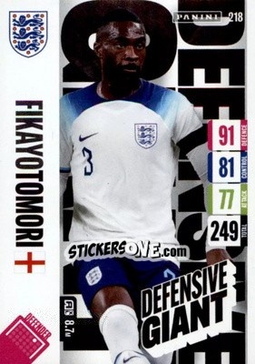 Cromo Fikayo Tomori - England 2024 Tournament Edition. Adrenalyn XL
 n. 218 - Panini