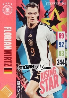 Cromo Florian Wirtz - England 2024 Tournament Edition. Adrenalyn XL
 n. 241 - Panini