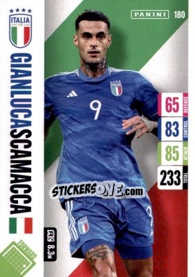 Sticker Gianluca Scamacca - England 2024 Tournament Edition. Adrenalyn XL
 n. 180 - Panini