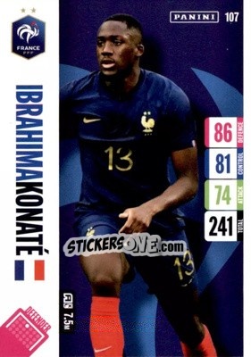 Sticker Ibrahima Konate - England 2024 Tournament Edition. Adrenalyn XL
 n. 107 - Panini