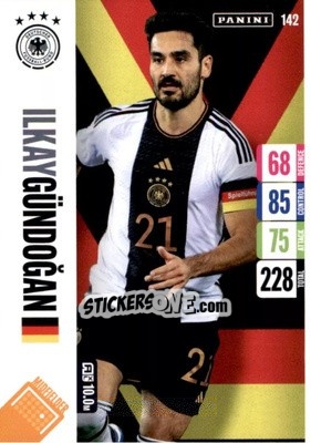 Figurina Ilkay Gündoğan - England 2024 Tournament Edition. Adrenalyn XL
 n. 142 - Panini