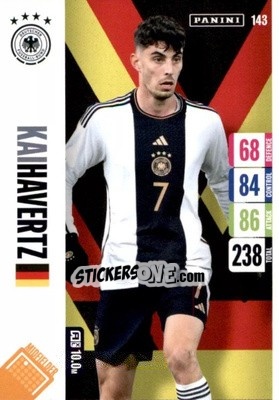 Figurina Kai Havertz - England 2024 Tournament Edition. Adrenalyn XL
 n. 143 - Panini