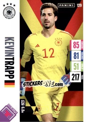 Sticker Kevin Trapp - England 2024 Tournament Edition. Adrenalyn XL
 n. 129 - Panini