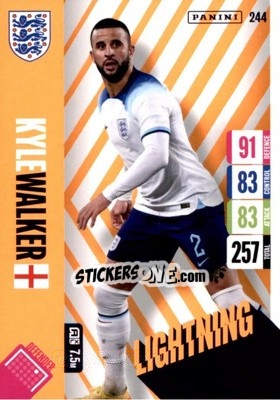 Sticker Kyle Walker - England 2024 Tournament Edition. Adrenalyn XL
 n. 244 - Panini