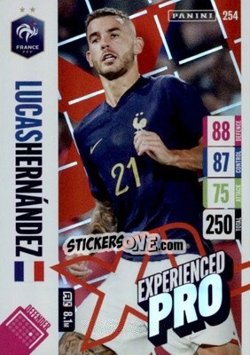 Figurina Lucas Hernandez - England 2024 Tournament Edition. Adrenalyn XL
 n. 254 - Panini