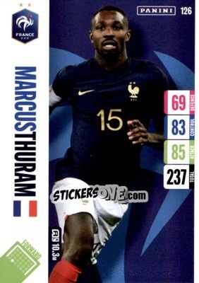 Figurina Marcus Thuram - England 2024 Tournament Edition. Adrenalyn XL
 n. 126 - Panini