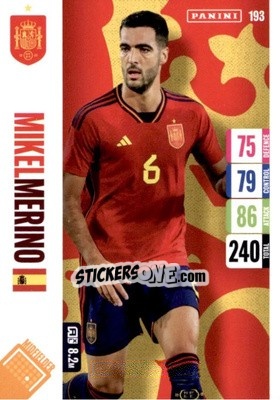 Sticker Mikel Merino - England 2024 Tournament Edition. Adrenalyn XL
 n. 193 - Panini