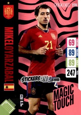 Figurina Mikel Oyarzabal - England 2024 Tournament Edition. Adrenalyn XL
 n. 270 - Panini