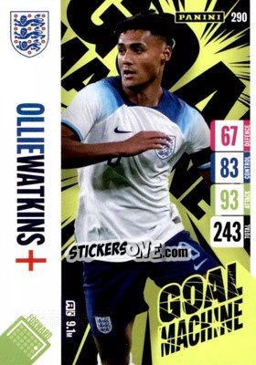 Cromo Ollie Watkins - England 2024 Tournament Edition. Adrenalyn XL
 n. 290 - Panini