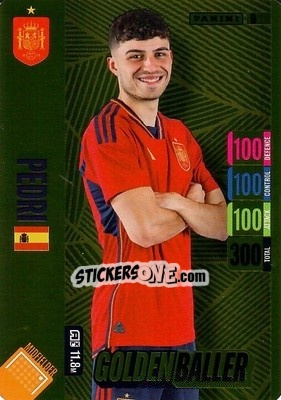 Sticker Pedri - England 2024 Tournament Edition. Adrenalyn XL
 n. 9 - Panini