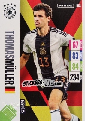 Cromo Thomas Müller - England 2024 Tournament Edition. Adrenalyn XL
 n. 153 - Panini