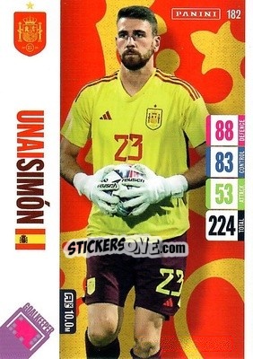Figurina Unai Simon - England 2024 Tournament Edition. Adrenalyn XL
 n. 182 - Panini