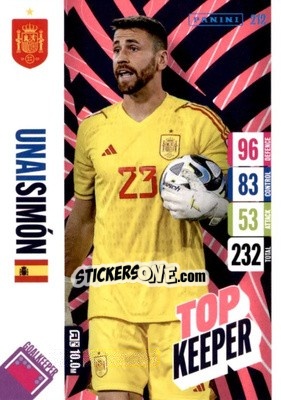 Figurina Unai Simon - England 2024 Tournament Edition. Adrenalyn XL
 n. 212 - Panini