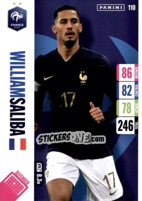 Sticker William Saliba - England 2024 Tournament Edition. Adrenalyn XL
 n. 110 - Panini
