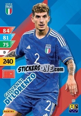 Cromo Giovanni Di Lorenzo - Azzurri 2024. Adrenalyn XL
 n. 10 - Panini