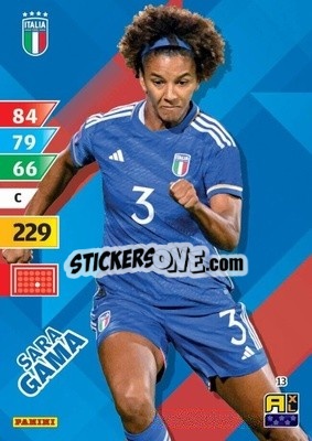 Sticker Sara Gama - Azzurri 2024. Adrenalyn XL
 n. 13 - Panini