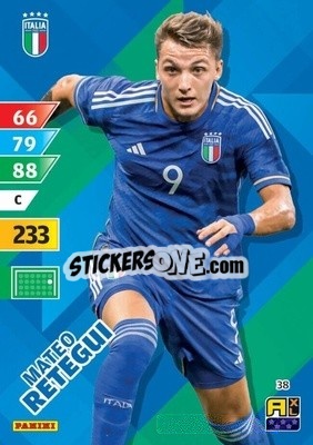 Cromo Mateo Retegui - Azzurri 2024. Adrenalyn XL
 n. 38 - Panini