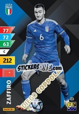 Sticker Diego Coppola - Azzurri 2024. Adrenalyn XL
 n. 48 - Panini