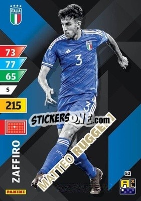 Figurina Matteo Ruggeri - Azzurri 2024. Adrenalyn XL
 n. 52 - Panini