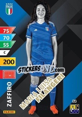 Sticker Maria Luisa Filangeri - Azzurri 2024. Adrenalyn XL
 n. 54 - Panini