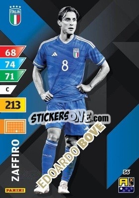 Figurina Edoardo Bove - Azzurri 2024. Adrenalyn XL
 n. 56 - Panini